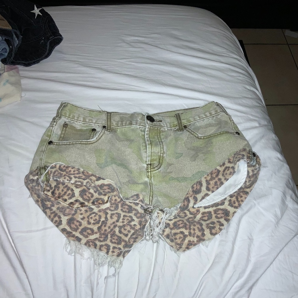 One teaspoon olive green shorts